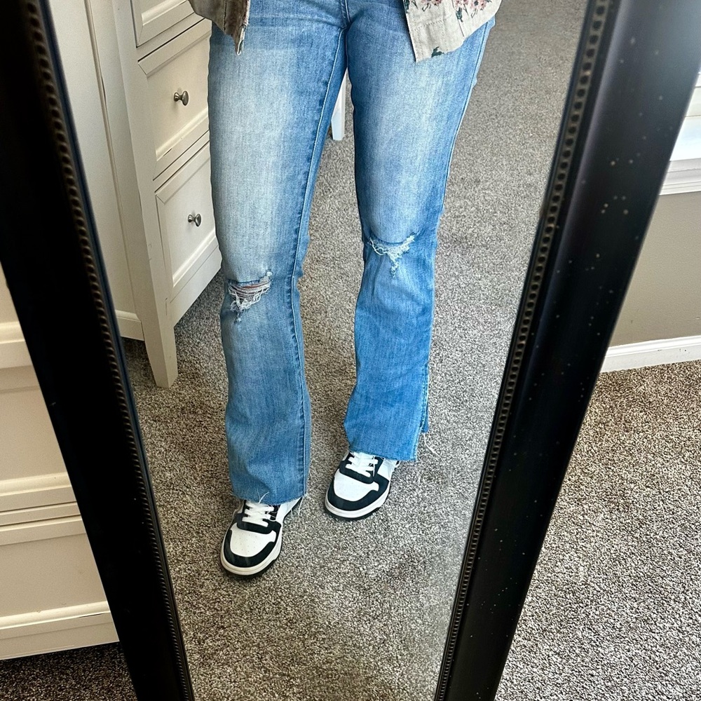 Grace & Lace Light Blue Flare Jeans